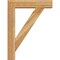 Ekena Millwork Traditional Block Rough Sawn Bracket w/ Offset Brace, Western Red Cedar, 6"W x 24"D x 32"H BKT0604X24X32TRA05RWR - alternate 2